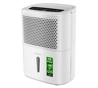 Turbionaire Smart 12 Eco Déshumidificateur d'Air Silencieux 12L/jour, Drainage Continu, Séchage du Linge, Minuterie, Réservoir 1.8 L, Contre l'Humidité, Moisissure, Condensation