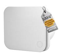 Turbionaire TREND 100 SA Ventilateur Silencieux de Salle de Bain 100mm, Façade Aluminium Mat, Clapet anti-retour, Silencieux 33dB, IPX4, Garantie 3 ans, Contre l'Humidité et la Moisissure