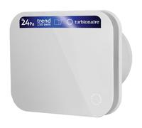 Turbionaire TREND 150 SWM Ventilateur, Extracteur de Salle de Bain, Blanc, 150mm de Diamètre, 210m³/h, 24Pa, Clapet anti-retour, Silencieux 40dB, IPX4, Contre l'Humidité et la Moisissure