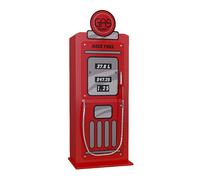 AltoBuy Turbo - Armoire 1 Porte Style Pompe à Essence Vintage Rouge