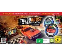 Turbo Booster Racing - Kit (volants + jeu) - Jeu Nintendo Switch - Code in a Box