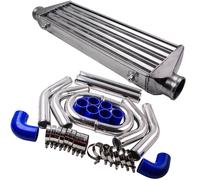 Turbo Car Front Mount Bar Plate Intercooler 27 X 7 X 2.5 & 2.5" 64 Turbo Pipe