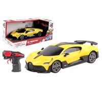 TURBO CHALLENGE - Bugatti Divo - RC Prestige - 1/24-094432 - Voiture Télécommandée - Jaune - Piles Non Incluses - Plastique - Jouet Enfant - Cadeau - À Partir de 6 Ans