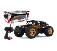 TURBO CHALLENGE Buggy de 34 cm radiocommandé 2.4 gHz - Coque métal marron et pneu souple