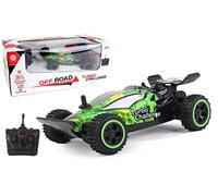 TURBO CHALLENGE - Buggy Jungle - Off Road - 099311 - Voiture Télécommandée - Vert - 1/28 - Piles Non Incluses - Plastique - À Partir de 6 Ans