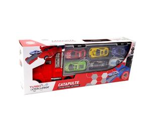 TURBO CHALLENGE - Camion de Transport Catapulte Mallette - Vehicules d'Interventions - 097211-1/16 - Véhicule Roues Libres - Modèle Aléatoire - Métal - À Partir de 3 Ans