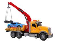 TURBO CHALLENGE - Camion Dépaneuse - City - 092574-1/20 - Prêt à Rouler - Piles Incluses - Véhicule Friction - Jaune - Plastique - Jouet Enfant - Cadeaux - Anniversaire - À Partir de 3 Ans