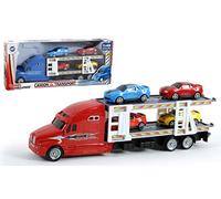 TURBO CHALLENGE - Camion Transport - Vehicules d'Interventions - 028898-1/48 - Véhicule Friction - Modèle Aléatoire - Plastique - À Partir de 3 Ans