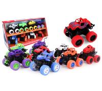 Turbo Challenge - Coffret 8 Véhicules Monster 360 - Véhicule Friction - 029059 - Multicolore - Jouet Enfant - Cadeau - Cascade - Voiture - Anniversaire - À Partir de 5 Ans