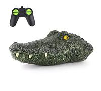 TURBO CHALLENGE - Crocodile - Animals - 094876 - Bateau Télécommandé - Vert - 1/3 - Prêt à Naviguer - Batterie Rechargeable et Piles incluses - Plastique - À Partir de 6 Ans