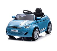 TURBO CHALLENGE - Fiat 500 - Porteur Elèctrique - 119223 - Voiture Télécommandée - Bleu - 30Kg Max - Plastique - Batteries Rechargeables et Piles Non Incluses - De 3 Ans À 6 Ans