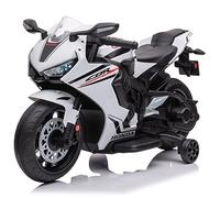 TURBO CHALLENGE - Honda CBR1000RR - Porteur Elèctrique - 119178 - Moto - Blanc - Prêt à Rouler - 30Kg Max - Plastique - Batteries Rechargeables - À partir de 3 Ans