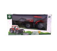TURBO CHALLENGE Le Monde De La Ferme - Tracteur Agricole - Ferme - 027014-1/16 - Véhicule Friction - Rouge - Plastique - Jouet Enfant - Engins - Véhicule - Agriculture - Cultiver - À Partir de 3 Ans