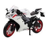 TURBO CHALLENGE - Moto Kawasaki Ninja ZX-BR - Die Cast - 029935-1/12 - Véhicule Roues Libres - Blanc - Métal - Jouet Enfant - Cadeau - Miniature - Collection - Anniversaire - À Partir de 3 Ans
