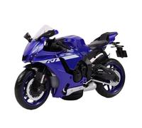 TURBO CHALLENGE - Moto Yamaha YZF-R1 - Die Cast - 029937-1/12 - Véhicule Roues Libres - Bleu - Métal - Jouet Enfant - Cadeau - Miniature - Collection - Anniversaire - sans Pile - À Partir de 3 Ans