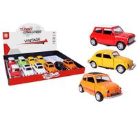 TURBO CHALLENGE - Pack de 12 Voiture Licence Vintage - Die Cast - 024401PA - 1/36 - Voiture Rétro-Friction - - Métal - Jouet Enfant - Cadeau- À Partir de 3 Ans