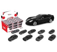 TURBO CHALLENGE - Pack de 36 Voitures License - Die Cast - 029069MATPA - 1/64 - Voiture Roues Libres - Noir - Métal - Jouet Enfant - Voiture - Cadeau - Anniversaire - À Partir de 3 Ans