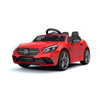 Turbo Challenge - Porteur Électrique Mercedes SLC - 119181 - Rouge - 2 Batteries 6V + Chargeur USB Inclus - Plastique et Métal - Poids Max 30 Kg - À Partir de 3 Ans
