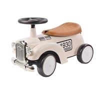 TURBO CHALLENGE - Rétro Vintage - Trotteur - 119183 - Roues Libres - Blanc - 25Kg Max - Plastique - Jouet Enfant - Cadeau - Anniversaire - Décoration - Chambre - À Partir de 12 mois
