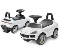 TURBO CHALLENGE - Trotteur Porsche Cayenne - Porteur - 119301 - Roues Libres - Blanc - 25Kg Max - Plastique - Piles Non Incluses - Jouet Enfant - Cadeau - Anniversaire - Sonore - À Partir de 12 Mois