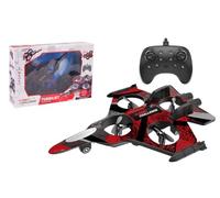 TURBO CHALLENGE - TurboJet - Avion Gyroscope - 400352 - Dispositif Volant - Rouge - Prêt à Voler - Batterie Rechargeable et Piles incluses - Polystyrène - Avion Radiocommandé - À Partir de 6 Ans