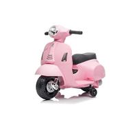 TURBO CHALLENGE - Vespa GTS - Porteur Elèctrique - 119168 - Scooter - Rose Pale - Prêt à Rouler - 25Kg Max - Plastique - Batteries Rechargeables - À partir de 18 Mois