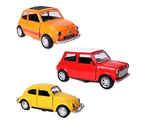 TURBO CHALLENGE - Voiture Licence Vintage - Die Cast - 024401-1/36 - Voiture Rétro-Friction - Modèle Aléatoire - Métal - Jouet Enfant - Cadeau- À Partir de 3 Ans