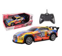 TURBO CHALLENGE - Voiture Night Race - Racing - 1/22-094423 - Voiture Télécommandée - Orange - Piles Non Incluses - Plastique - Jouet Enfant - Cadeau - À Partir de 6 Ans