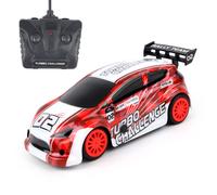Turbo Challenge - Voiture Racing - Extr Me Rallye - Rouge Et Blanc - 099316 - Radiocommandée - Échelle 1 28 - Piles Non Incluses - Plastique - Partir De 4 Ans