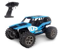 TURBO CHALLENGE - Wild Ricer - Off Road - 093728 - Voiture Télécommandée - Bleu - 1/18 - Prêt à Rouler - Metal - Jouet Enfant - Cadeaux - Anniversaire - À Partir de 6 Ans