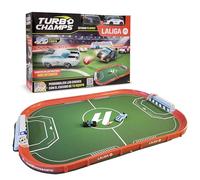 Turbo Champs LaLiga Stadio, avec 2 Voitures Exclusives - La Passion du Football et l'Émotion des Voitures - Jouet pour Garçons et Filles de 6 Ans et Plus
