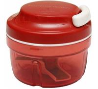 Turbo Chef Herb Smart Chopper, Mini Hachoir Manuel 300 ml / 1,2 Cup, Rouge