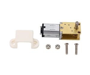 Turbo Geared Motor Micro Brushed DC 3V Mini Reduction Motor with Fixed Seat, Zinc Alloy Brass Gears, 1:236 Ratio, for Robotics Smart Appliances and DIY Projects (15RMP)