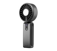 Turbo Handheld Cooling Fan - USB Rechargeable Foldable Mini Fan With Ice Cooling Mode LED Display 3600mAh 10 Speed Portable Neck F́an For Office Travel Camping Dorm - Summer Çooling Essential