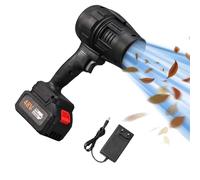 Turbo Jet Blower, Cordless Turbo Super Power Air Duster, 380000 RPM Handheld Car Dryer Air Blower, Stepless Speed Regulation Portable Dust Cleaner (Noir)