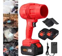 Turbo Jet Blower, Cordless Turbo Super Power Air Duster, Cordless Turbo Jet Blower, Jet Pro Maxx Portable Jet Blower, Super Jet Fan Blower for Drying, Cleaning (Red,Model D)