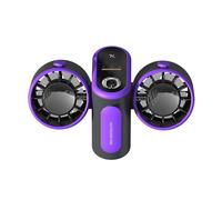 Turbo Jet Fan Double Headed Power Bank monté sur la taille avec lumière pour Ou