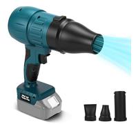 Turbo Jet Souffleur compatible avec batterie Makita 21 V, batterie de sèche-linge de voiture, 38000 tr/min, ventilateur violent, souffleur d'air portatif à la main, souffleur de neige, souffleur de