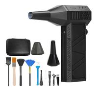 Turbo - Lot de 2 mini souffleuses à neige portables 130 000 tr/min pour pare-brise de voiture, allées et nettoyage de la maison