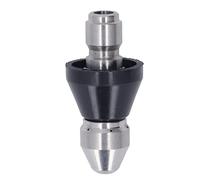 Turbo Nozzle for Pressure Washer 5000PSI | High Efficiency 200% Maintenance Capability | Stainless Steel Nozzle for Sewers/Concrete/Brick | Compact Replacement Nozzle (Middle Head Rear 6 Holes