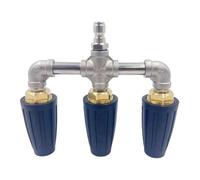 turbo pour nettoyeur haute pression | Triple pointe turbo pour nettoyeur haute pression - Accessoires de nettoyage à connecteur rapide 4000 psi, de turbine pour nettoyage de terrasse, sol