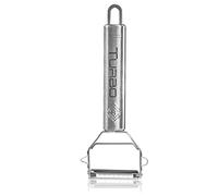 TURBO PRODUKTE Coupe-Juliennes Original Turbo-Éplucheur Julienne pour Légumes - Coupeur de Spaghettis de Courgette - Acier Inoxydable de Haute Qualité