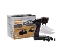 Turbo Racing Mini camion de police RC à l'échelle 1:76, 2,4 G 3 CH RWD camion télécommandé avec lumières LED et 2 coques remplaçables, voiture de police monstre de bureau pour les amateurs - RTR