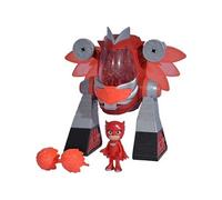 Simba Jouet Turbo Robot avec canon Pyjamasques Eulette (Bibou) 23 cm Rouge Fonctions ludiques