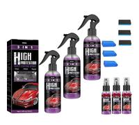 Turbo Shine Nexa 2025 Lot de 3 sprays 3 en 1 pour voiture, métal et outils, revêtement rapide haute protection, rafraîchissement de la couleur et brillance