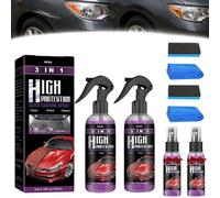Turbo Shine Nexa 2025 Upgrade - Spray 3-en-1 et dissolvant de rayures pour voitures, métal et outils, revêtement rapide haute protection, rafraîchissement de la couleur et brillance (2 pcs)