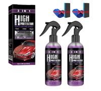 Turbo Shine Nexa 3 in 1 High Protection Spray for Cars - Scratch & Swirl Remover, Nano Shine Coating, Waterless Polish for Most Car Paint Types (2PCS)