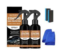 Turbo Shine Nexa Lot de 2 sprays de revêtement 3 en 1 haute protection Quick Car Coating Spray, Nano Spray pour revêtement de voiture, spray de polissage rapide, Nano Repair & revêtement protecteur