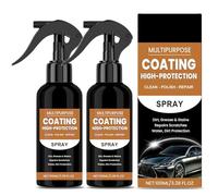 Turbo Shine Nexa,Nexa 2.0 Spray 3 en 1 haute protection pour voiture,Spray de polissage rapide à la cire pour rayures,Nettoyant anti-rayures Nexa (2 pièces)