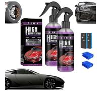 Turbo Shine Nexa, Nexa Turbo Shine Nano Repair & Protective Coating, 3 in 1 High Protection Quick Car Coating Spray, Scratch and Rust Remover Spray for Enhance the Overall Appearance of the Car (2PCS)